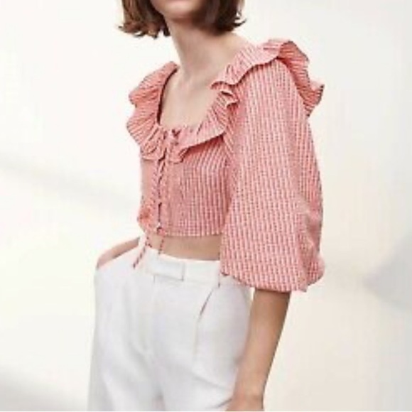 New ZARA striped top size large - Picture 3 of 5